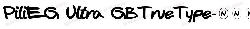 PiliEG Ultra GBTrueType字体转换